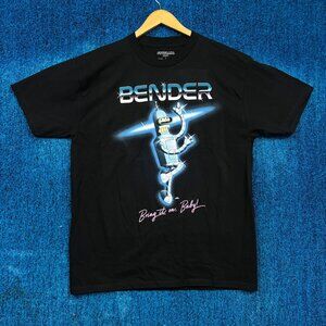 Futurama Bender Cartoon T-Shirt Size Large